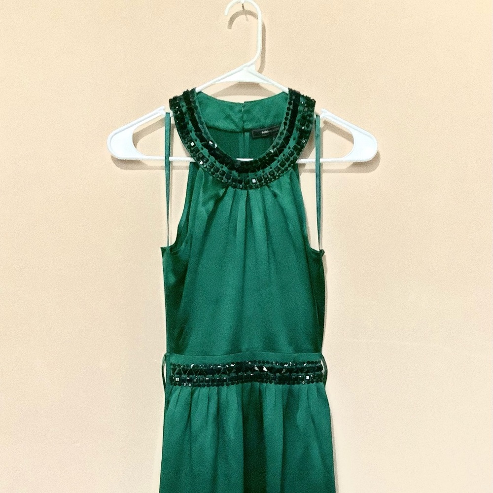 BCBGMAXAZRIA EMERALD DRESS - Picture 3 of 9